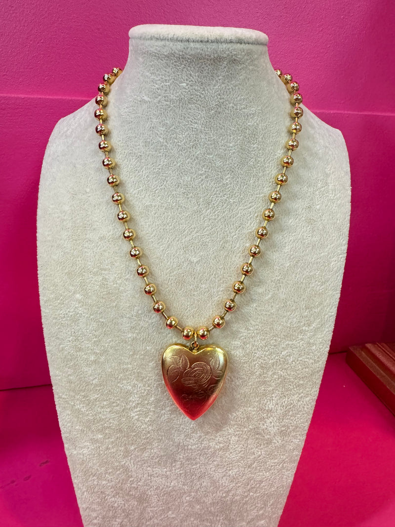 Yochi Hearts On Fire Necklace