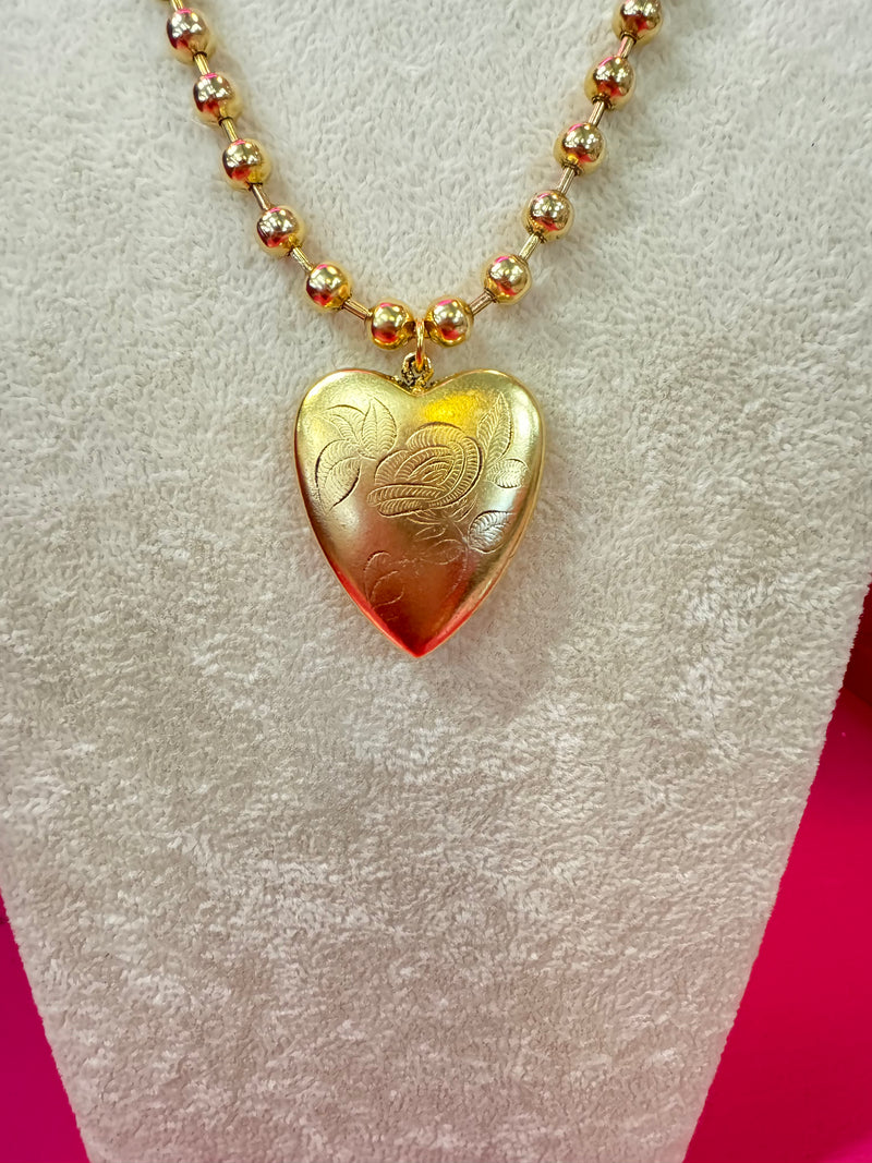 Yochi Hearts On Fire Necklace