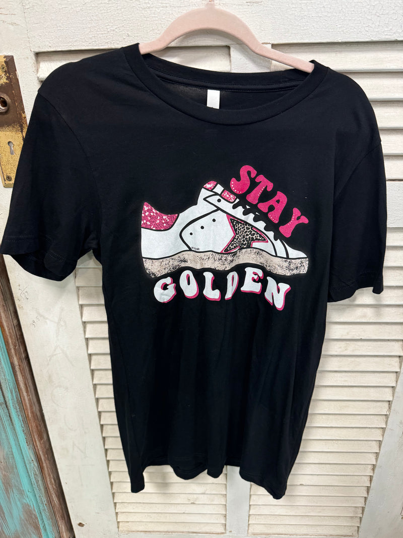 Stay Golden Tee Black