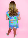 Queen of Sparkles - Denim Flower Romper