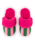 Shiraleah Felicity Stripe Slippers- Pink