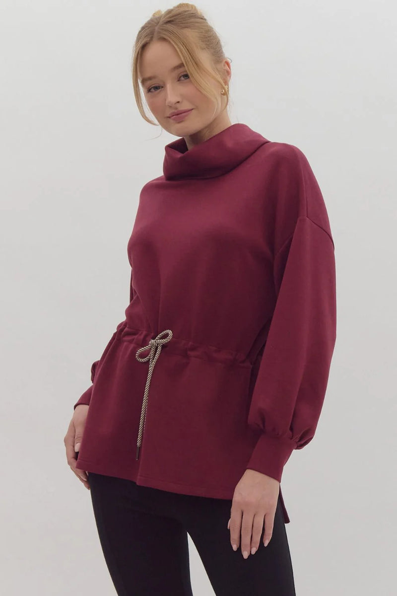 Autumn Basics Top- Merlot