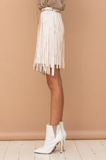 Fading In The Fringe Mini Skirt