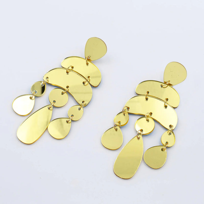 Total Eclipse Earrings- Gold- Treasure Jewels