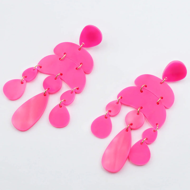 Total Eclipse Earrings- Pink- Treasure Jewels