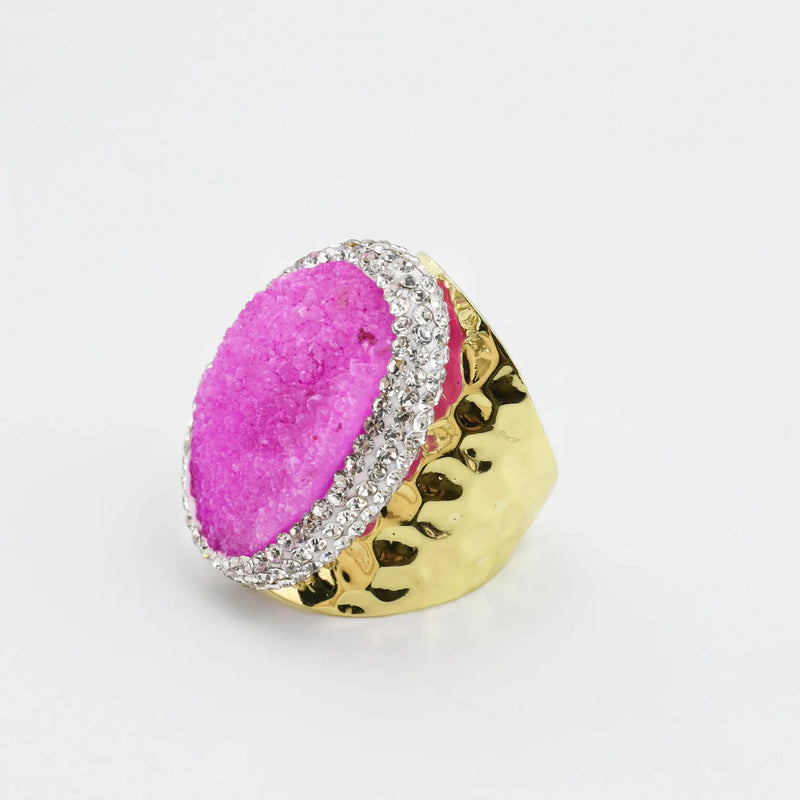 Glam Pink Ring- Treasure Jewels