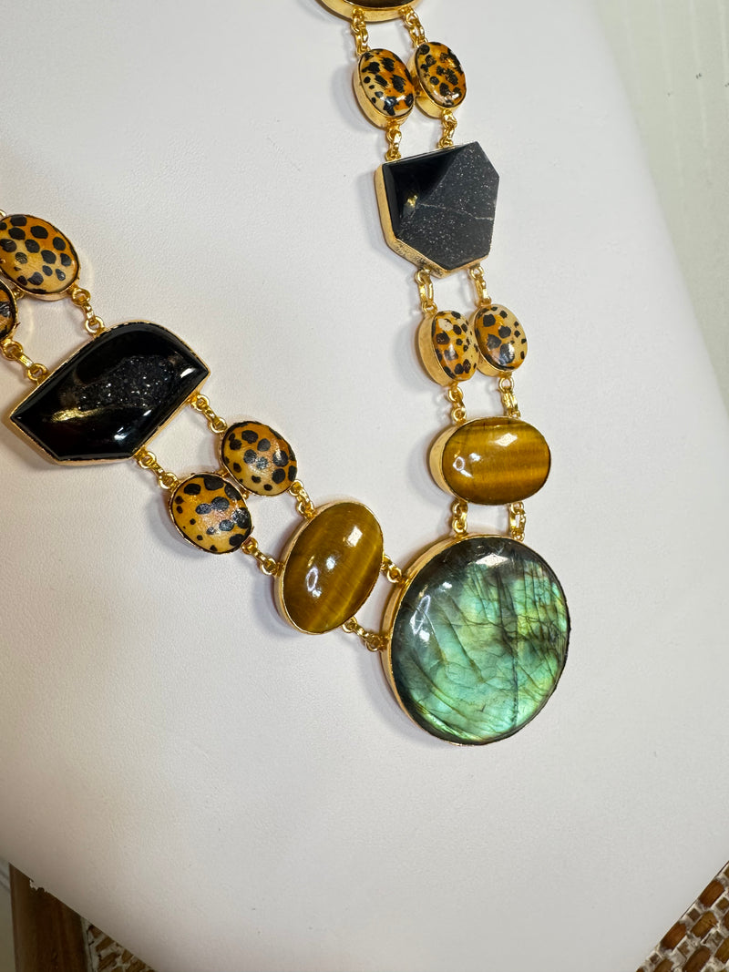Fierce & Fearless Genuine Stone Necklace