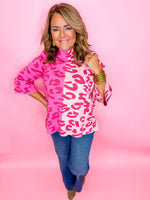 Bubblegum Barbie Leopard Sweater