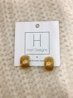 Hart Designs- Golden Fall Hoop Earrings