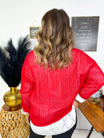 Seeing Red Sweater Top