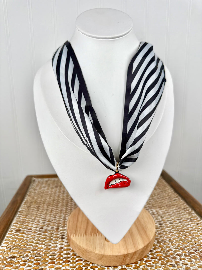Hart Designs- Game Day Stripes Scarf Necklace