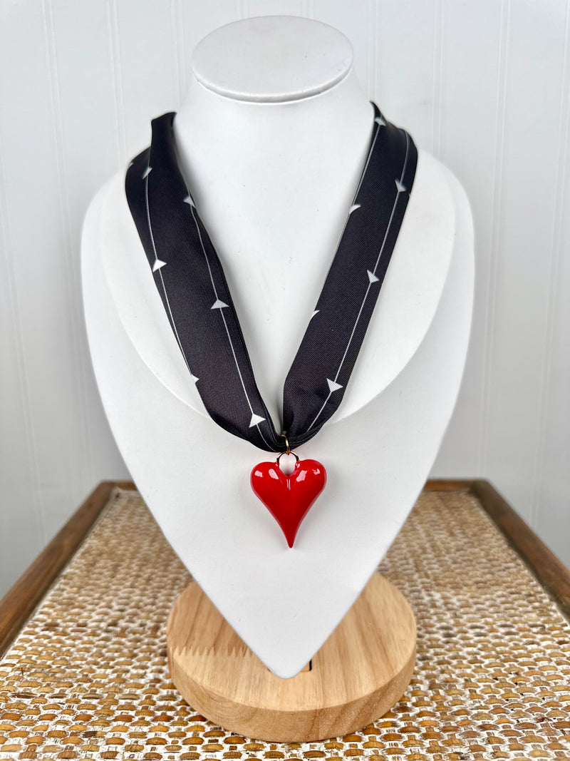 Hart Designs- Love UGA Scarf Necklace