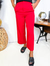 Game On Crop Pants- Red