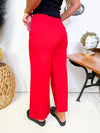 Game On Crop Pants- Red