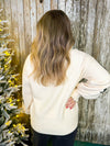 Pretty and Sweet Bow Sweater- Cream