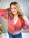 Molly Bracken ombre sweater cardigan. 