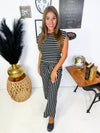 Blissful Stripes Pants Set