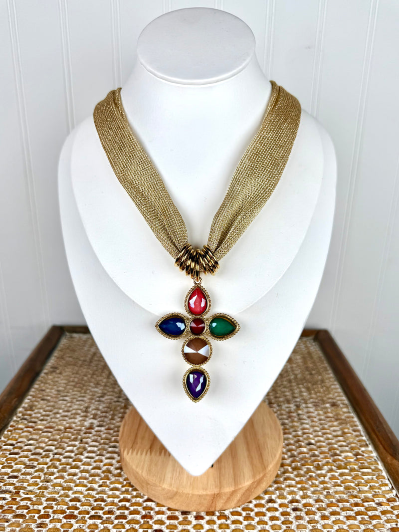 Hart Designs- Shimmering Faith Scarf Necklace
