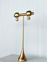 Jennifer Gold/Pearl Earrings