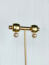 Jennifer Gold/Pearl Earrings