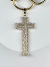 Glorious Day Rhinestone Cross Charm