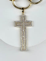 Glorious Day Rhinestone Cross Charm