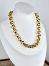 Krista Gold Hammered Necklace