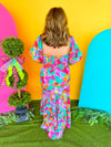 Painted Florals Maxi Dress