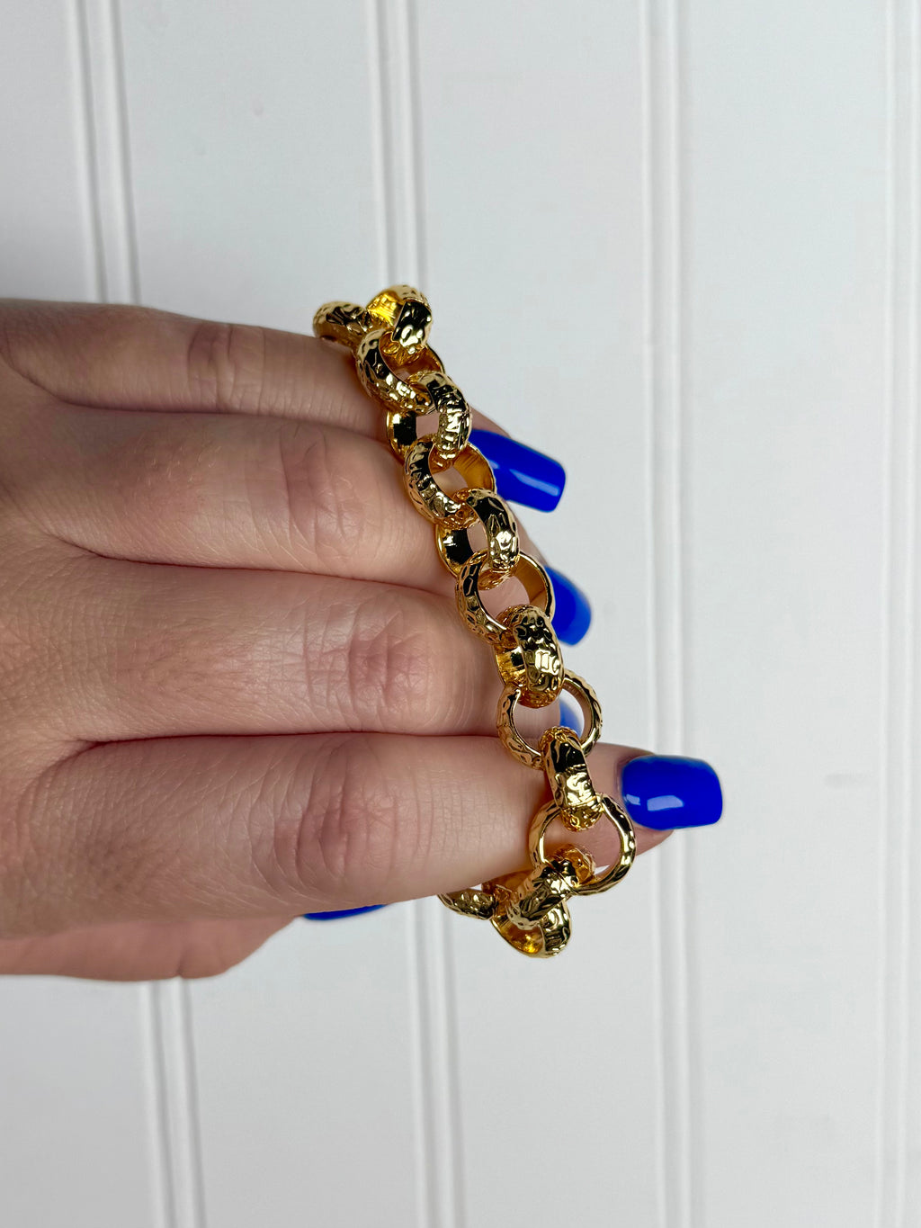 Krista Gold Hammered Bracelet