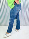 Cora Mid Rise Crop Leg Straight Jean