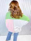 Polly Color Blocked Oversized Henley