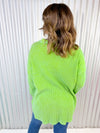 Sydney Waffle Knit Shacket- Green