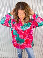 Lilly Pad Button Down- Pink