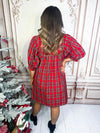 Dear Santa Puff Sleeve Dress