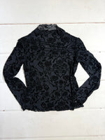 Midnight Velvet Mesh Top