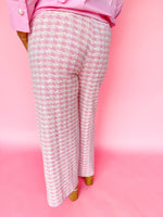 Clueless Pink Houndstooth Trousers