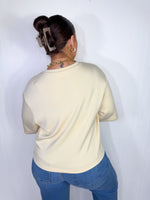 Throw On & Go Tee - Pale Yellow