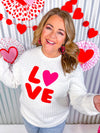 Lovey Dovey Quilted Sweatshirt