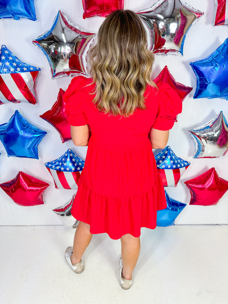 Rosy Red Dress