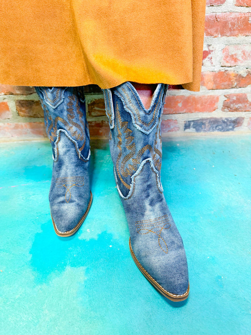 Daring Denim Boots