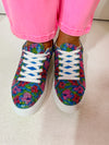 Betsey Johnson- Blue Poppy Sneakers