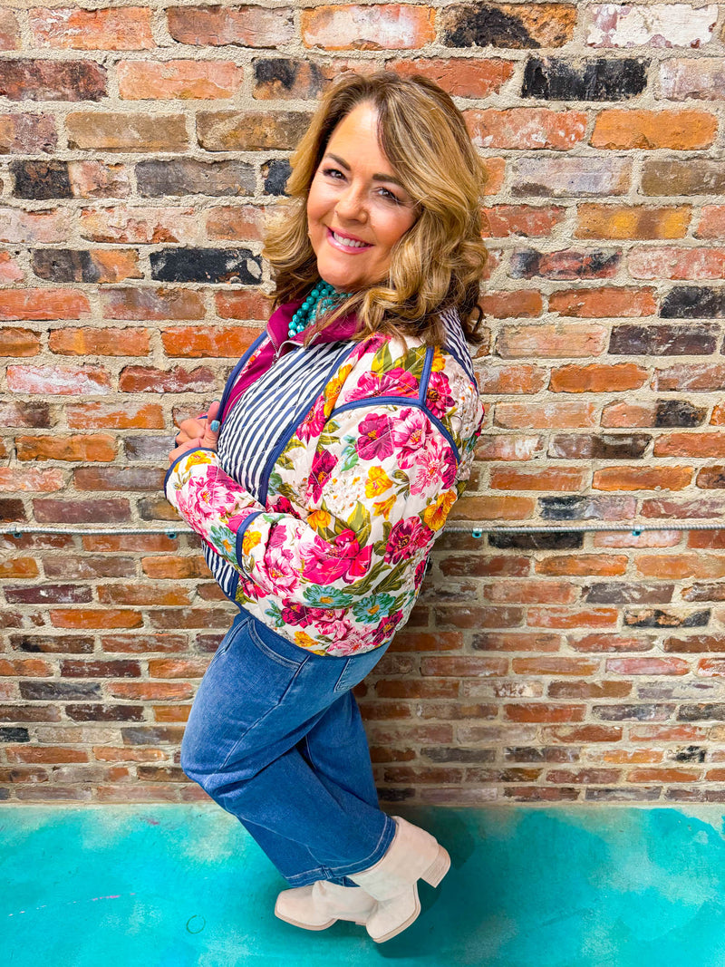 Mae Floral Quilted Jacket