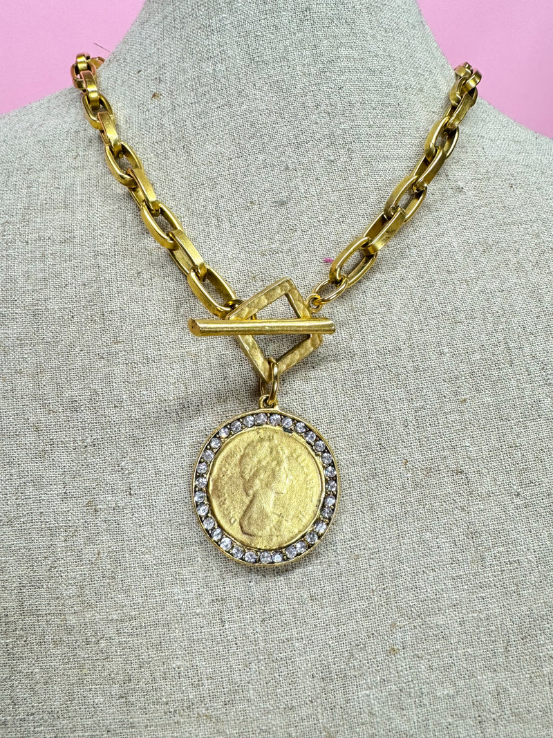 Yochi- Ariella Coin Necklace
