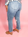 Risen- Salt and Sand High Rise Crop Jeans