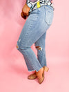 Risen- Salt and Sand High Rise Crop Jeans