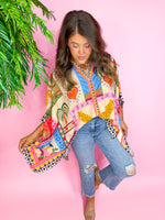 Risen- Salt and Sand High Rise Crop Jeans