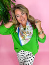 Breezy Babe Top- Grass Green