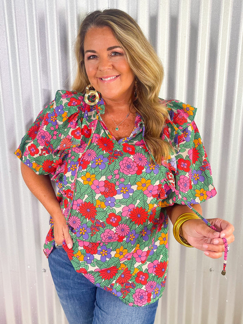 Delaney Floral Top