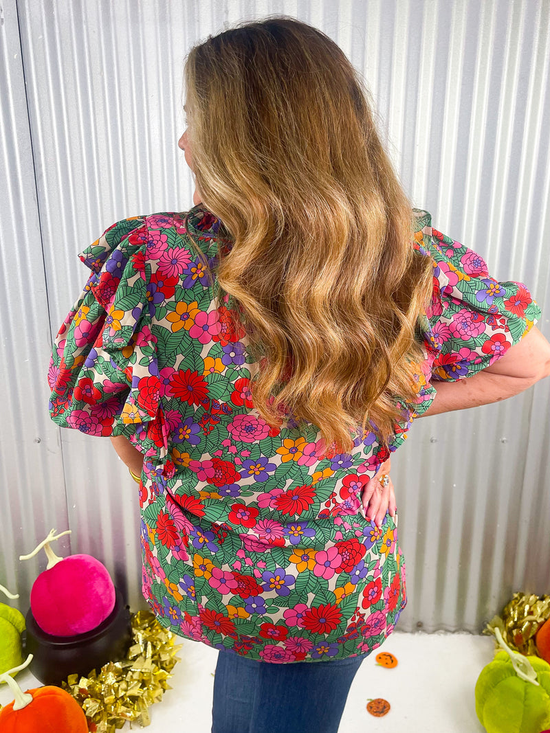Delaney Floral Top
