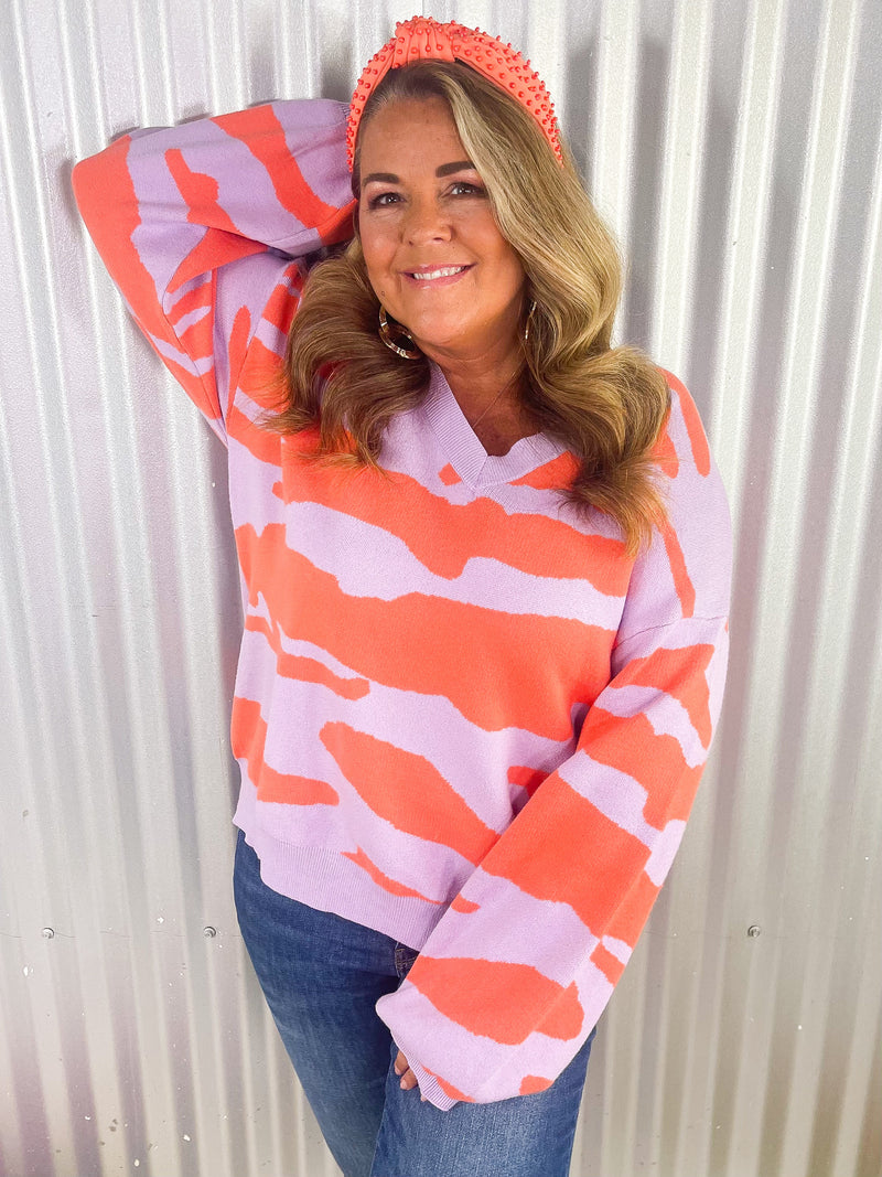 Bam Bam Zebra Sweater